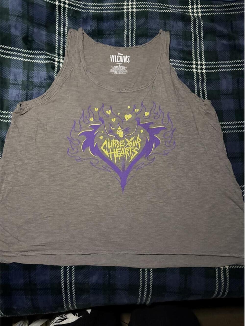 Disney Villains 'Curse Your Hearts' Gray Tank Top - 3 - 0328